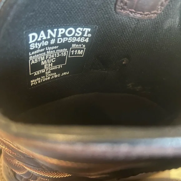 Dan Post safety toe work boots - Picture 3 of 7
